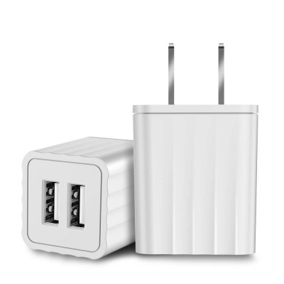 2.1A Dual Port USB Cube Power Adapter Wall Charger Plug Charging Block Cube for Phone 8/7/6 Plus/X, Pad