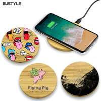 Factory Direct Sale Bamboo Charging Mobile Phone Wireless Charger China Supplier Wood Mobile Phone Universal Charger For iPhone