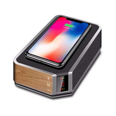 Portable Bluetooth Wireless Speaker With Wireless Charging Replacement For Iphone X And Other Wireless Charging Device