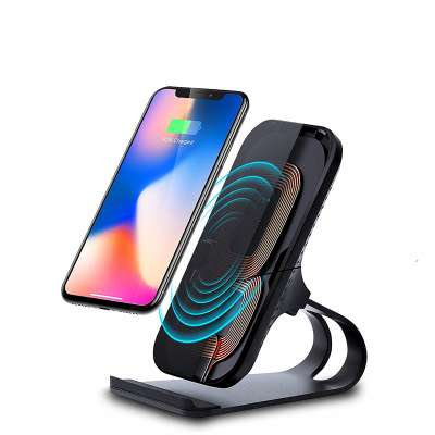 Qi Wireless Charging Stand 10W Fast Wireless Phone Charger Compatible With iPhone X/XS/ XS Max/8/8 Plus