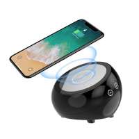 Bluetooth Speaker With Wireless Charger 10W Wireless Charging Stand Compatible Case For iPhone Xs MAX Samsung Galaxy Note 9/S9