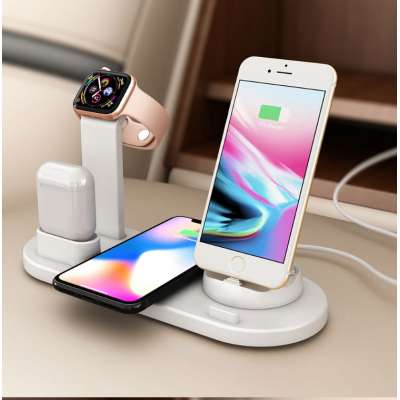 4 in 1 Multifunctional Wireless Charger Station Fast Charging For Mobile Phone/Watch/Headphone/Apple Series