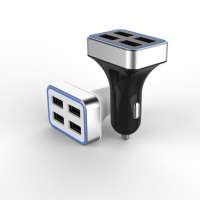 high quality manufacturer car chargers Car Accessories 4-Port usb Car Charger