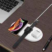 cell phone chargers wireless innovation 2019 charging pad mobile phones for iphone/watch/headphones charger 3 in 1