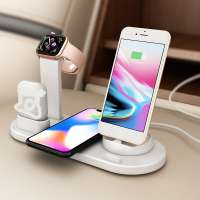 3 in 1 Wireless Charging Induction Charger Stand Replacement For iPhone 11 XS Max XR Airpods Apple Watch 2 in 1 Dock Station