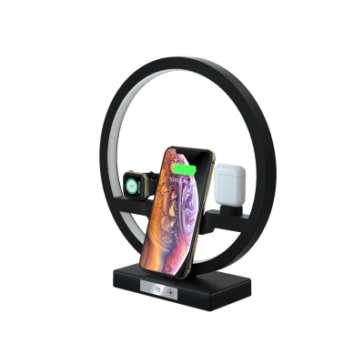 QI Wireless Charger Multifunction 30W Fast Station with Nightlight Case For Apple Watch Airpods iPhone 11/11pro/11pro Max