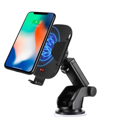 KC Certificate 10W C9 C10 Infrared Sensor Wireless Car Charger Phone Holder With Air Vent Holder And Dashboard