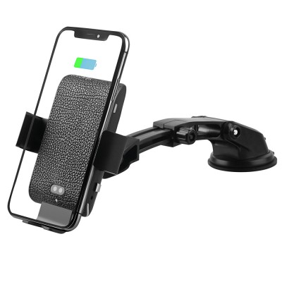 KC Certified 10W QI Fast Charger Voice Activated & Infrared Sensor Vent Phone Holder Wireless Charger Car Mount